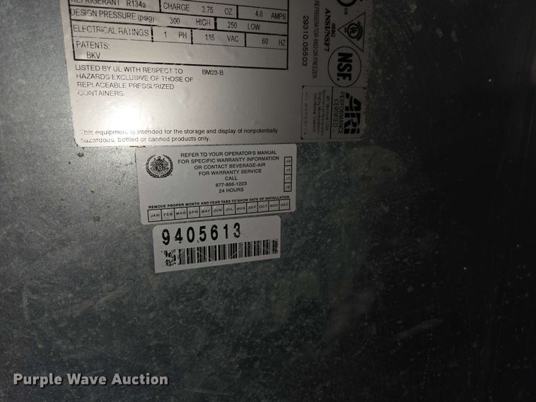 image for item EN3665 Beverage-Air Corporation BM23-B kegerator