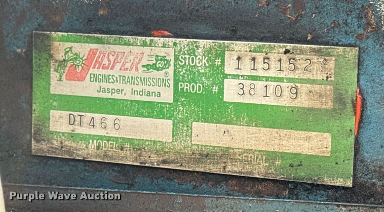 image for item EQ1309 1989 International S1800 fire truck