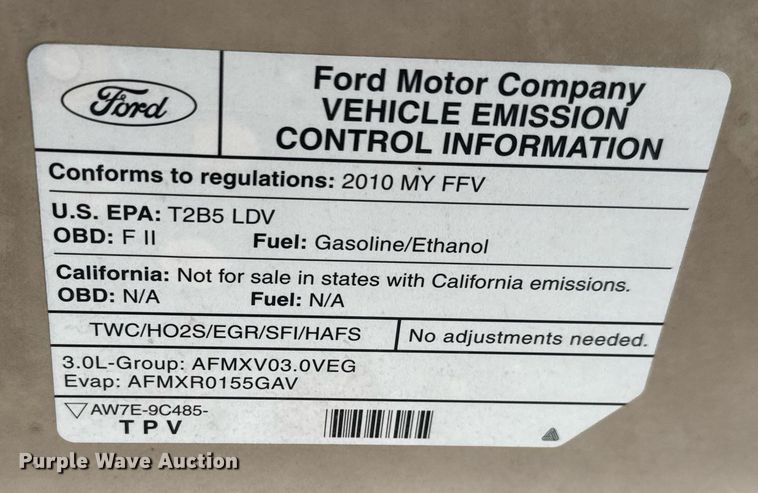 image for item EQ1411 2010 Ford Fusion 