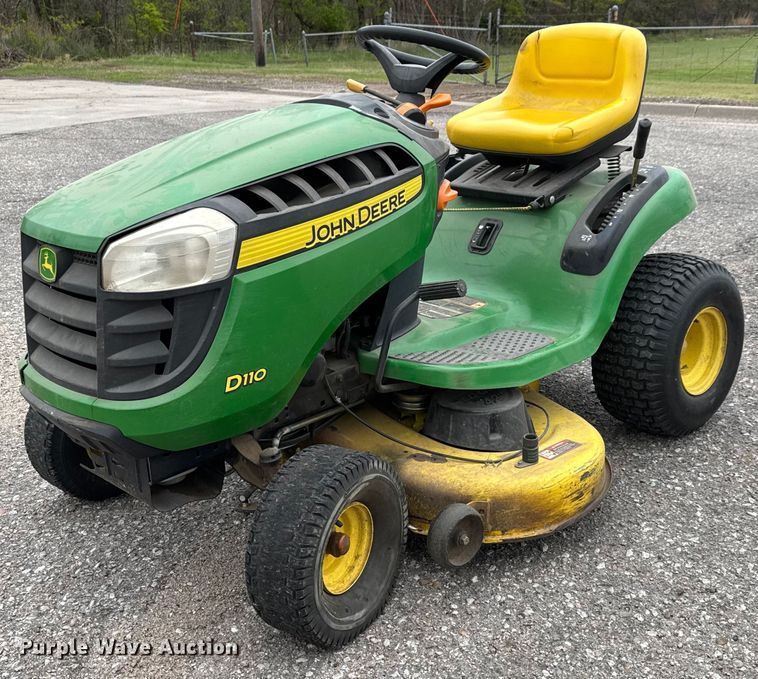 image for item EQ1413 2010 John Deere D110 lawn mower