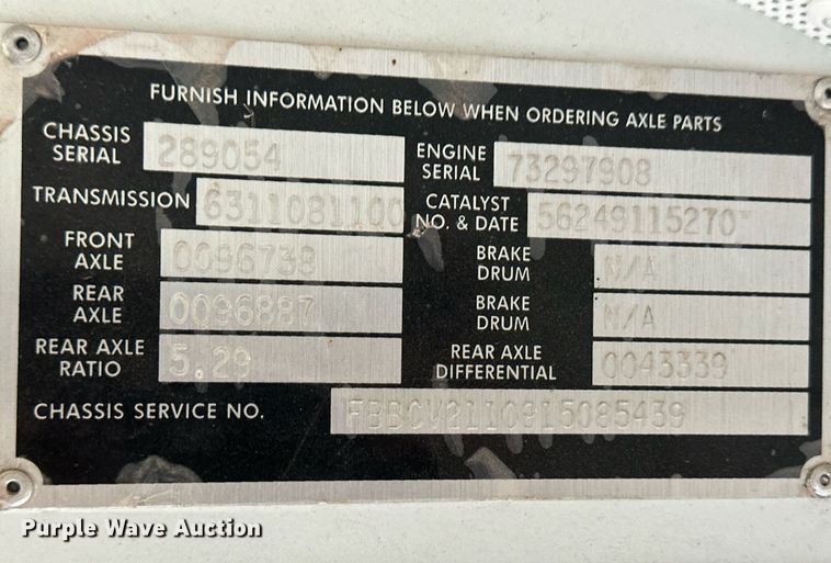 image for item EQ4723 2012 Blue Bird Vision school bus