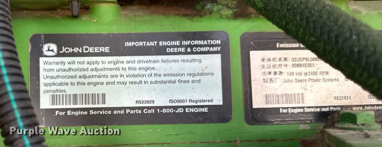 image for item DF8502 2013 John Deere R450 swather / windrower