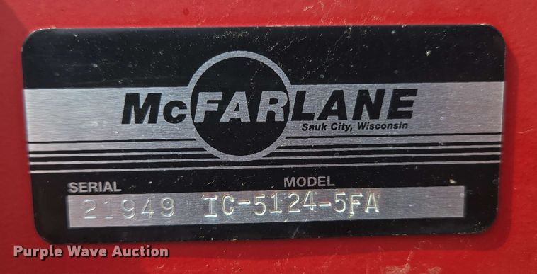 image for item DP6365 2019 McFarLane IC-5124-5FA vertical tillage