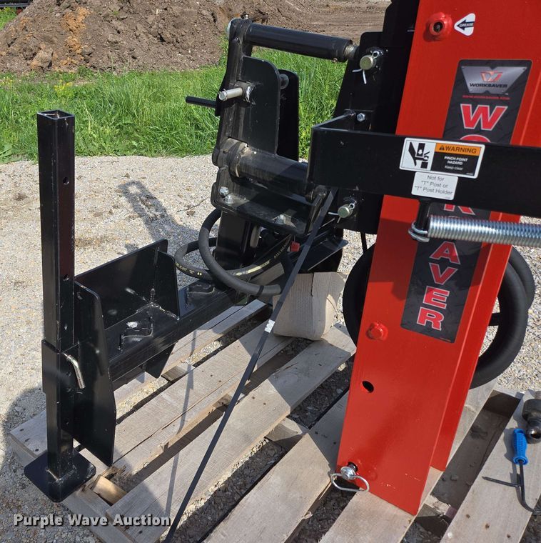 image for item DP6366 Worksaver HDP-16 skid steer post driver