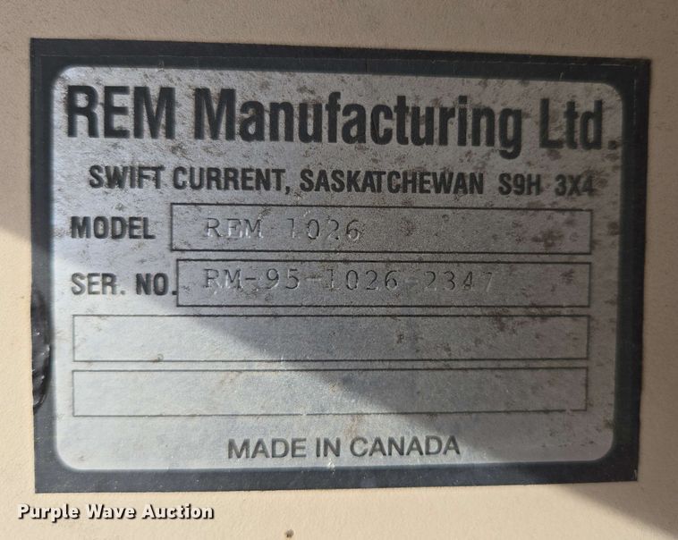 image for item DP6367 Rem 1026 grain vacuum