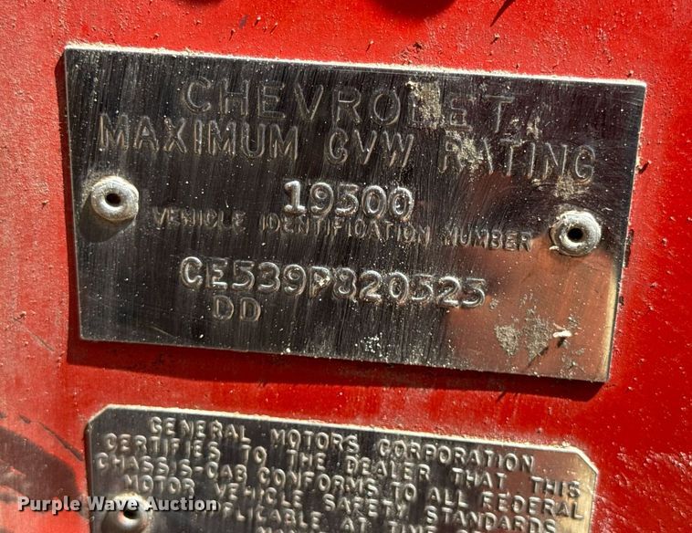 image for item DV4020 1969 Chevrolet C50 grain truck