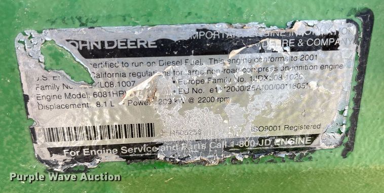 image for item DY2487 2001 John Deere 8410 MFWD tractor