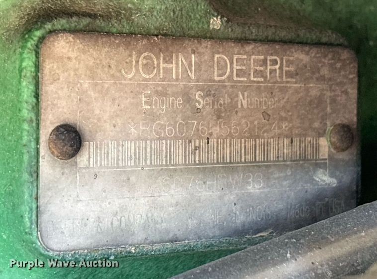 image for item DY2489 1996 John Deere 8100 tractor