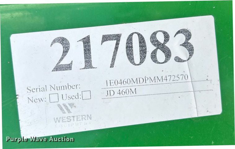 image for item EC1385 2021 John Deere 460M round baler