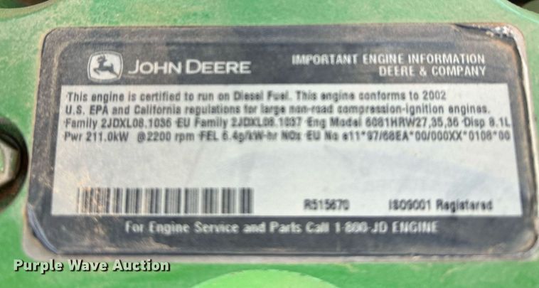 image for item EC1387 John Deere 8420 MFWD tractor