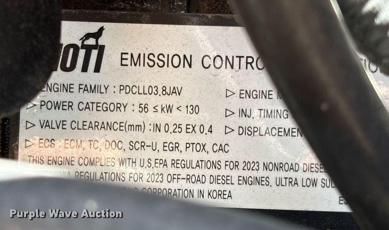 image for item EC3580 2024 Kioti HX1151 MFWD tractor