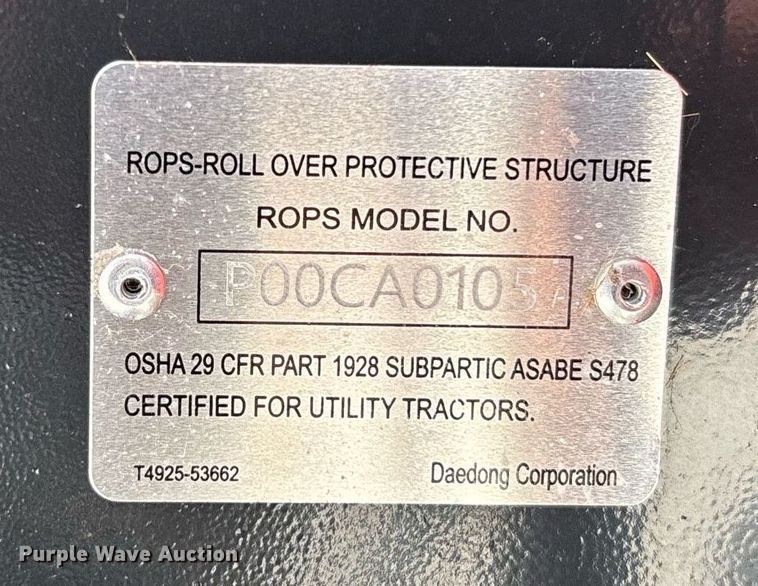 image for item EC3580 2024 Kioti HX1151 MFWD tractor