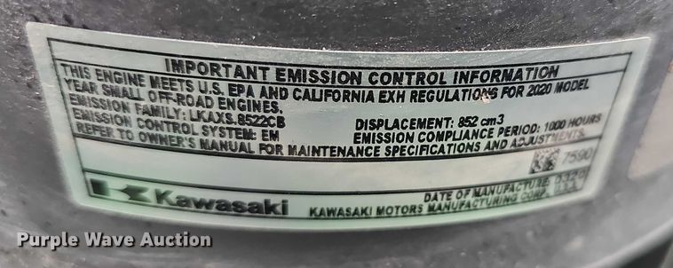 image for item EH8983 2020 John Deere Z930M ZTR lawn mower