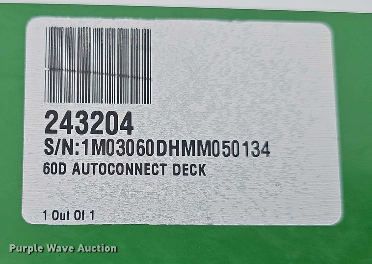 image for item EH8985 2021 John Deere AutoConnect 60D mower deck