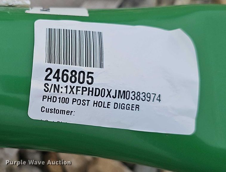 image for item EH8988 RotoMEC PHD 100 post hole auger