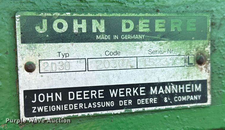 image for item EJ3696 1975 John Deere 2030 tractor