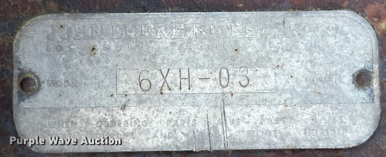 image for item EK8053 John Deere 6XH-03 off-set disk