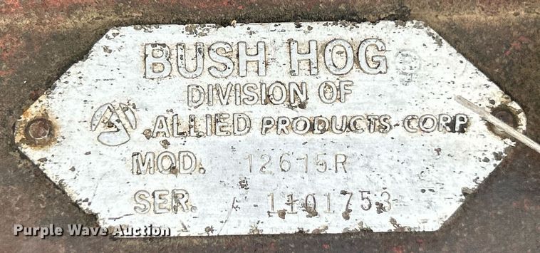 image for item EK8054 Bush Hog 12615R batwing rotary mower