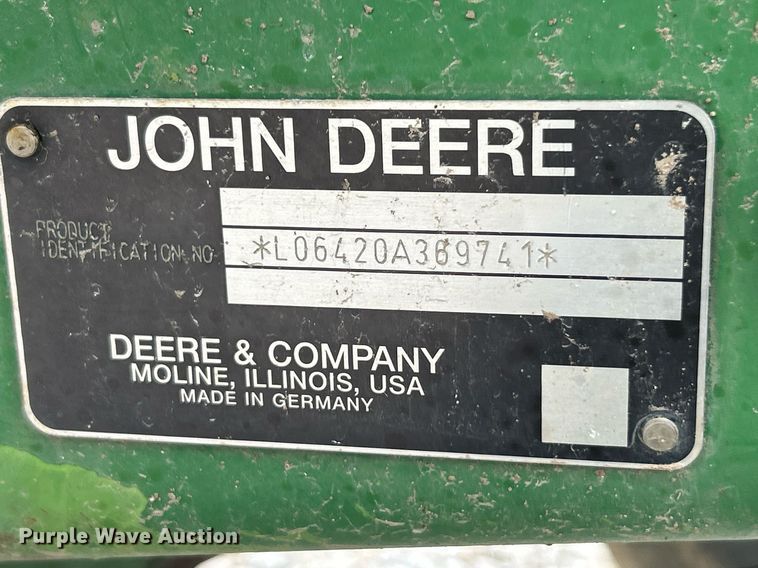 image for item EK8055 2009 John Deere 6420 tractor