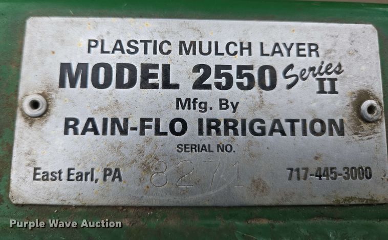 image for item EN3703 Rain-Flo Irrigation 2550 Series II  plastic mulch layer