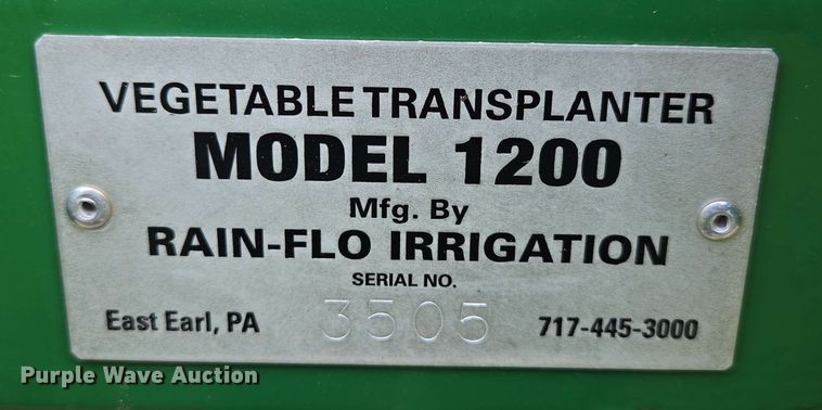 image for item EN3704 Rain-Flo Irrigation 1200 transplanter