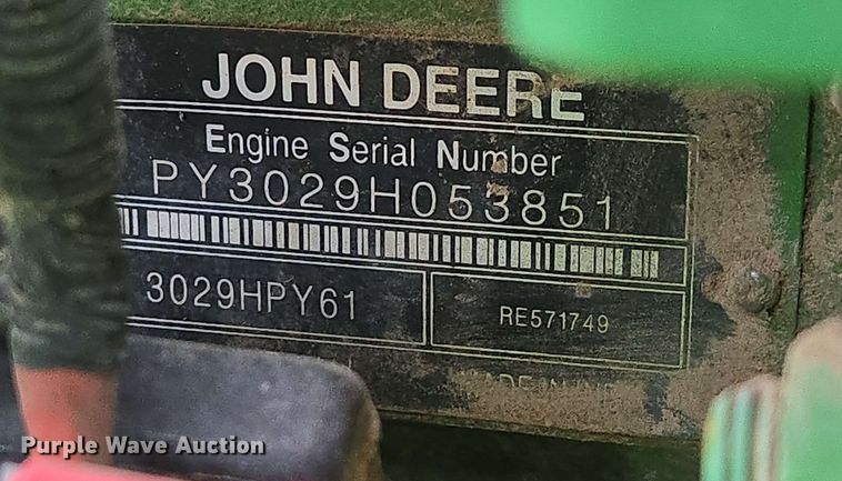 image for item EN3710 2015 John Deere 5075E MFWD tractor