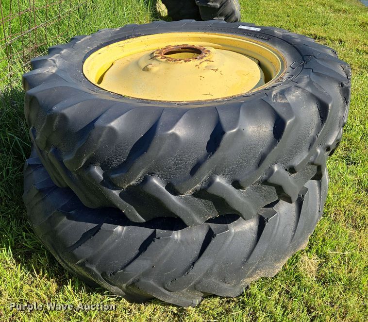 image for item EN8993 (2) Goodyear 18.4-38 tires and wheels