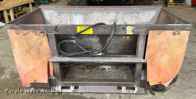 image for item EQ1486 Becker 78HDI Wood Chuck skid steer spreader bucket 