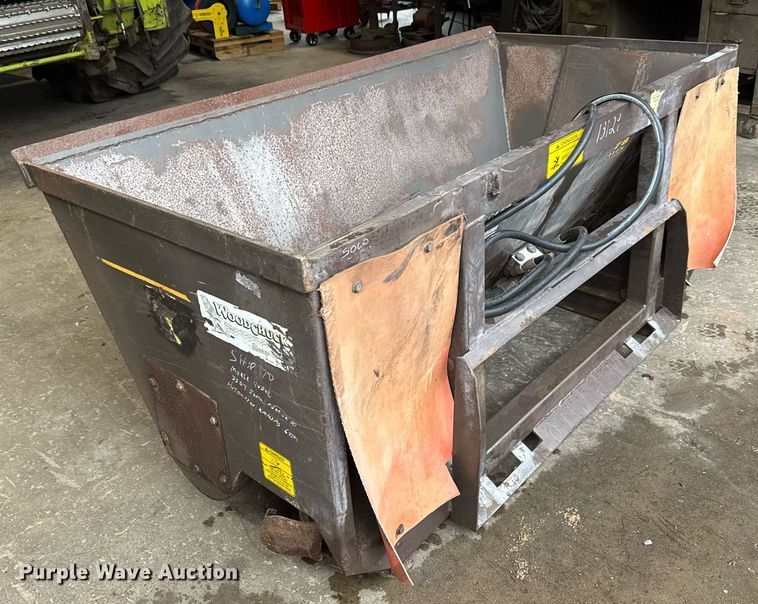 image for item EQ1486 Becker 78HDI Wood Chuck skid steer spreader bucket 