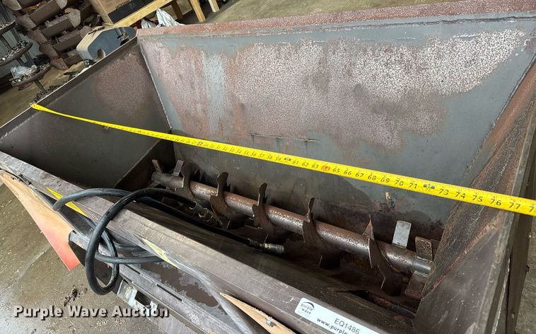 image for item EQ1486 Becker 78HDI Wood Chuck skid steer spreader bucket 