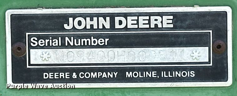 image for item EQ4775 John Deere 9400 grain drill