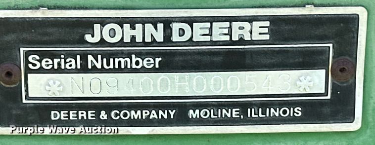 image for item EQ4775 John Deere 9400 grain drill