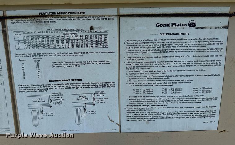 image for item EQ4779 Great Plains Full Press 30 HC grain drill