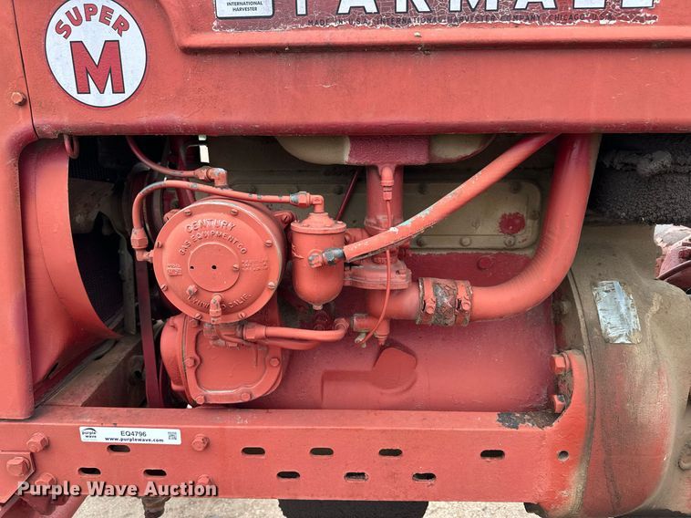 image for item EQ4796 1952 International Harvester McCormick Farmall Super M tractor