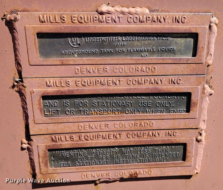 image for item IP9573 Mills fuel tank