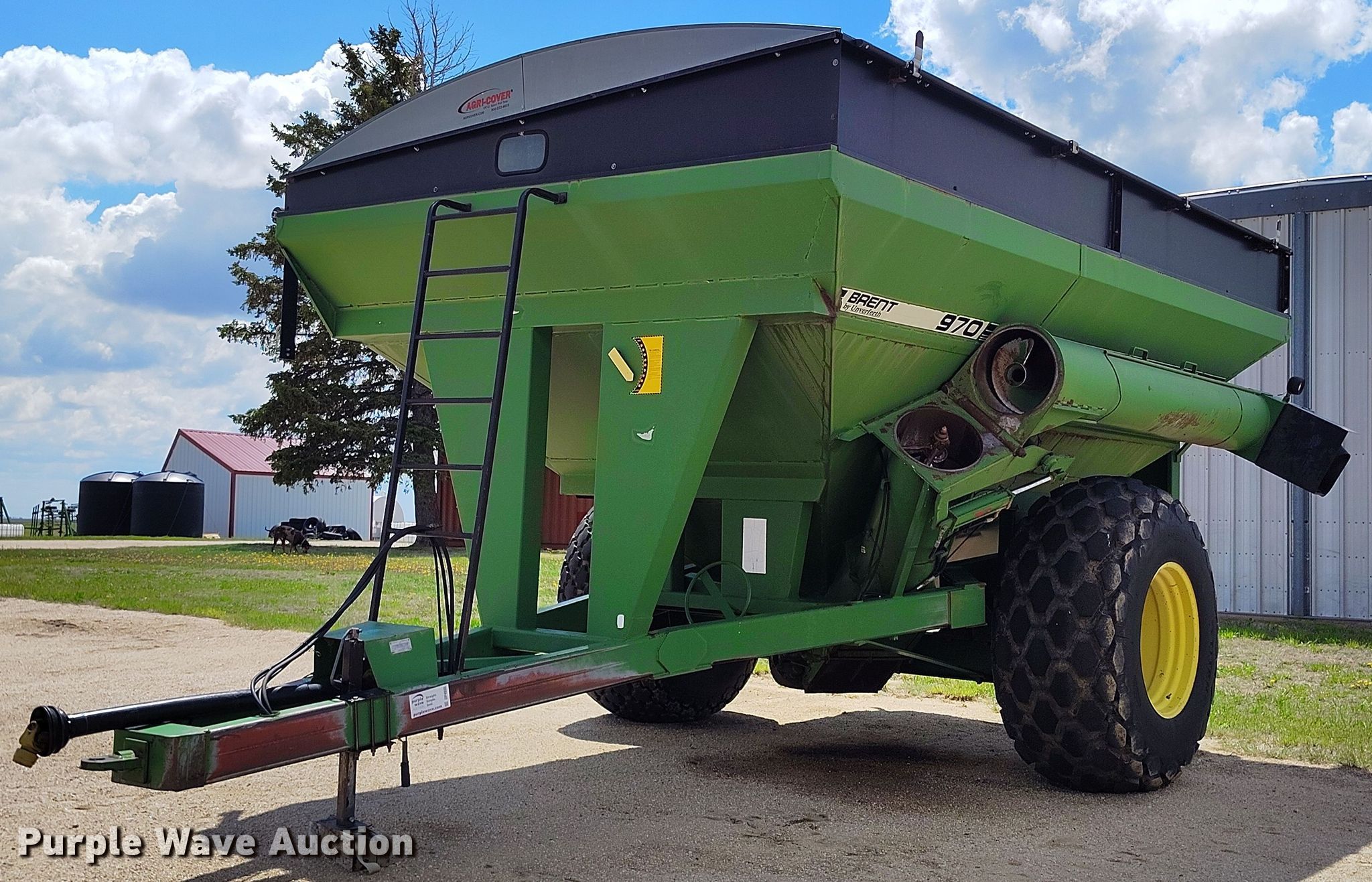1990 Brent 970 grain cart in Limon, CO | Item DP4935 sold | Purple