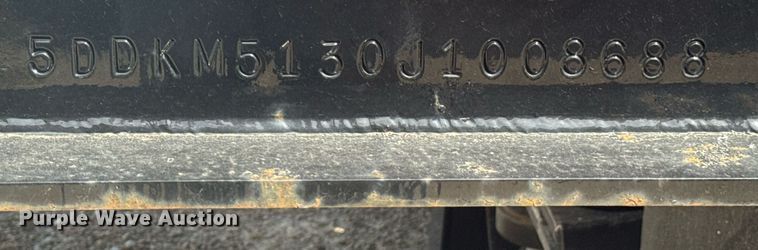 image for item DO0831 2018 Kalyn lowboy equipment trailer