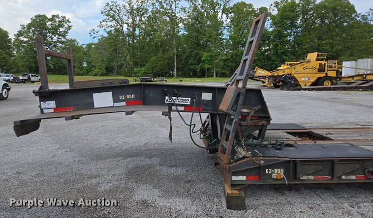 image for item DP6375 1993 Witzco Trailers Inc. RG-35 lowboy equipment trailer