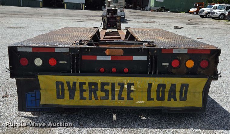 image for item DP6376 2002 Trail King TK110HDG lowboy equipment trailer