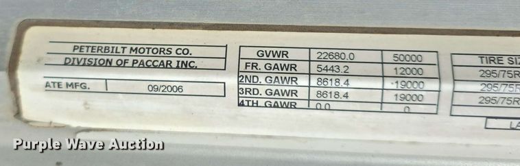 image for item DT6839 2007 Peterbilt 379 semi truck