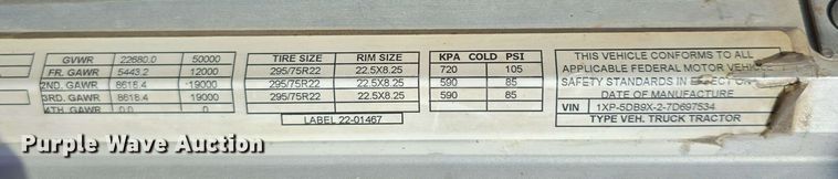 image for item DT6839 2007 Peterbilt 379 semi truck