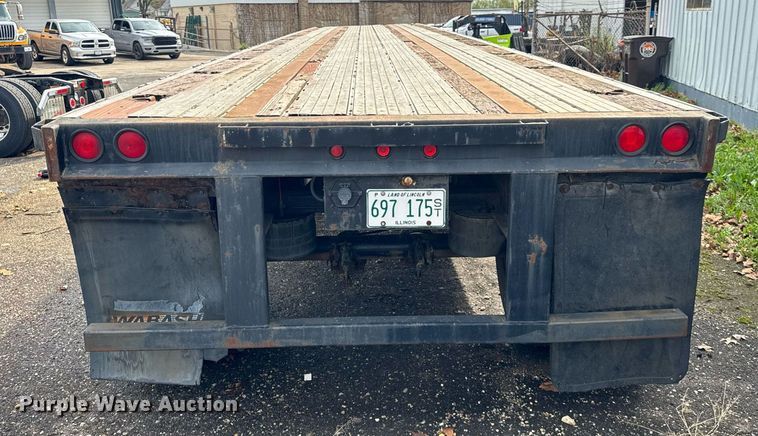 image for item DU3465 1996 Wabash Nation flatbed trailer