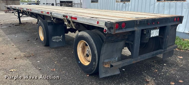 image for item DU3465 1996 Wabash Nation flatbed trailer