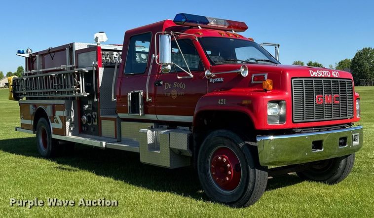 image for item DV2625 1996 GMC TopKick C5500 pumper fire truck