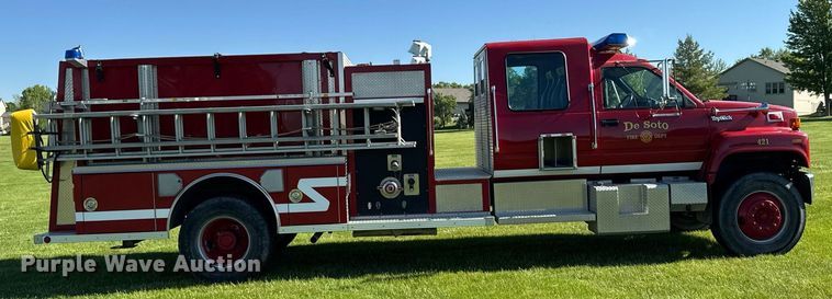 image for item DV2625 1996 GMC TopKick C5500 pumper fire truck