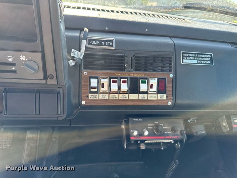 image for item DV2625 1996 GMC TopKick C5500 pumper fire truck