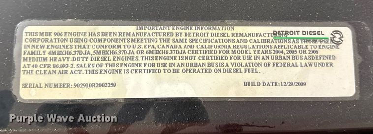 image for item DZ4133 Mercedes Benz  MBE 906 engine