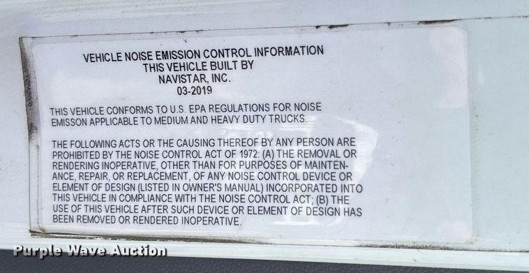 image for item EC3585 2020 International LT625 semi truck