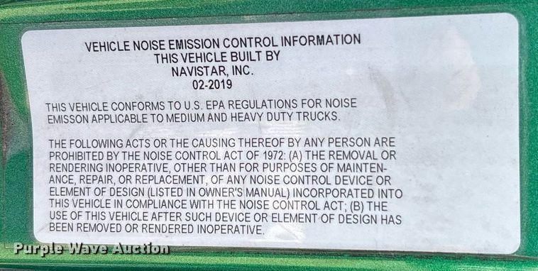 image for item EC3590 2020 International LT625 semi truck