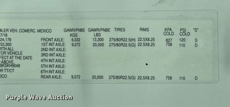 image for item EG6435 2019 Freightliner Cascadia semi truck